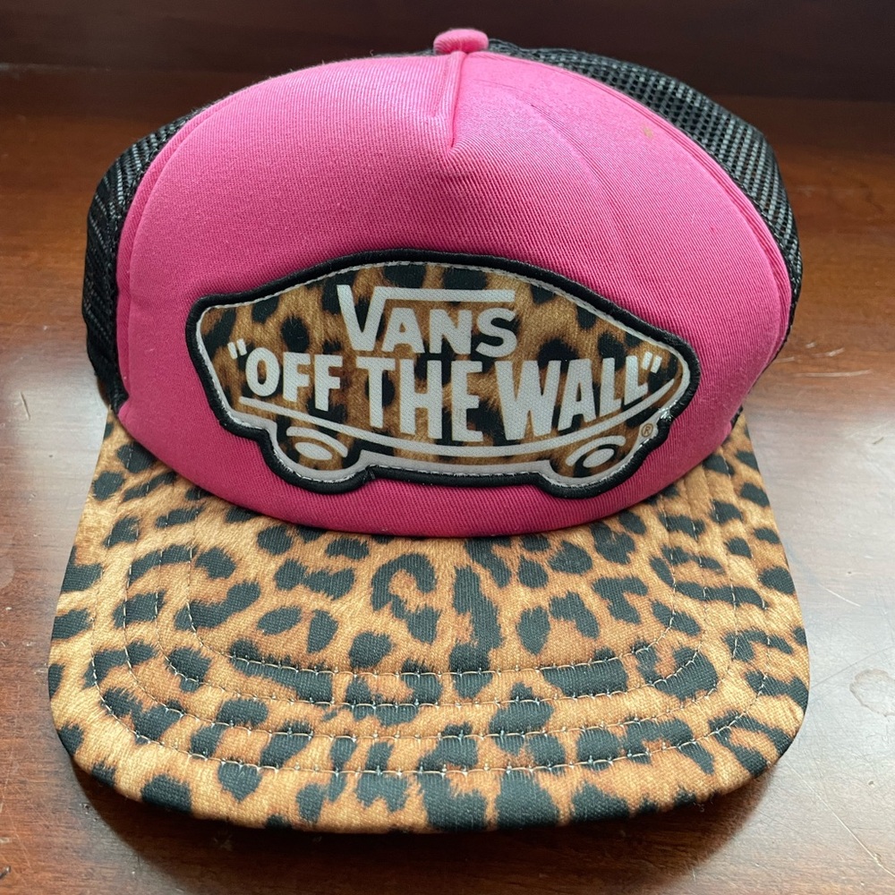 Vans Pink and Leopard Trucker Hat